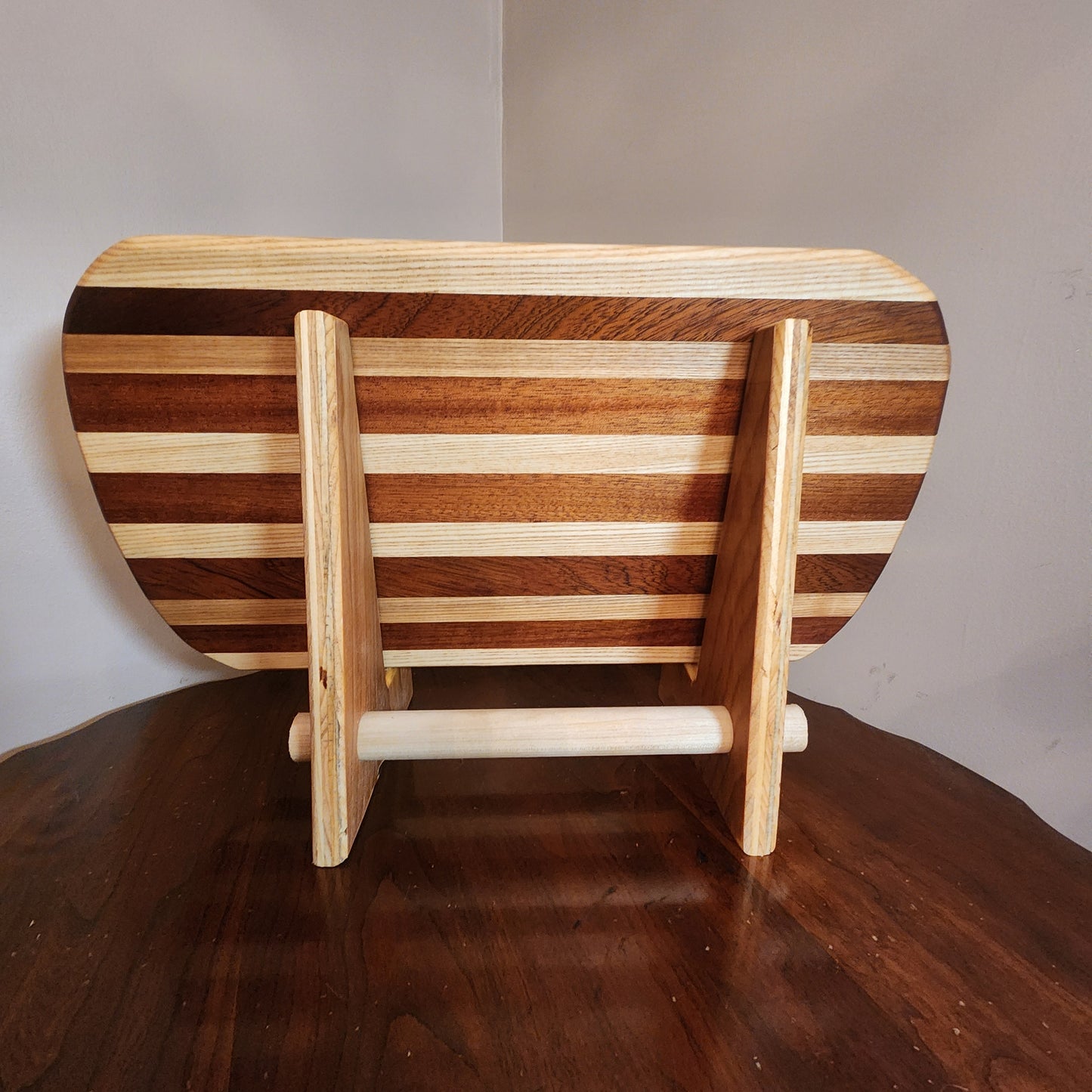 Oval 11 stripe maple, oak, walnut, mahogany. display stand sold separately
