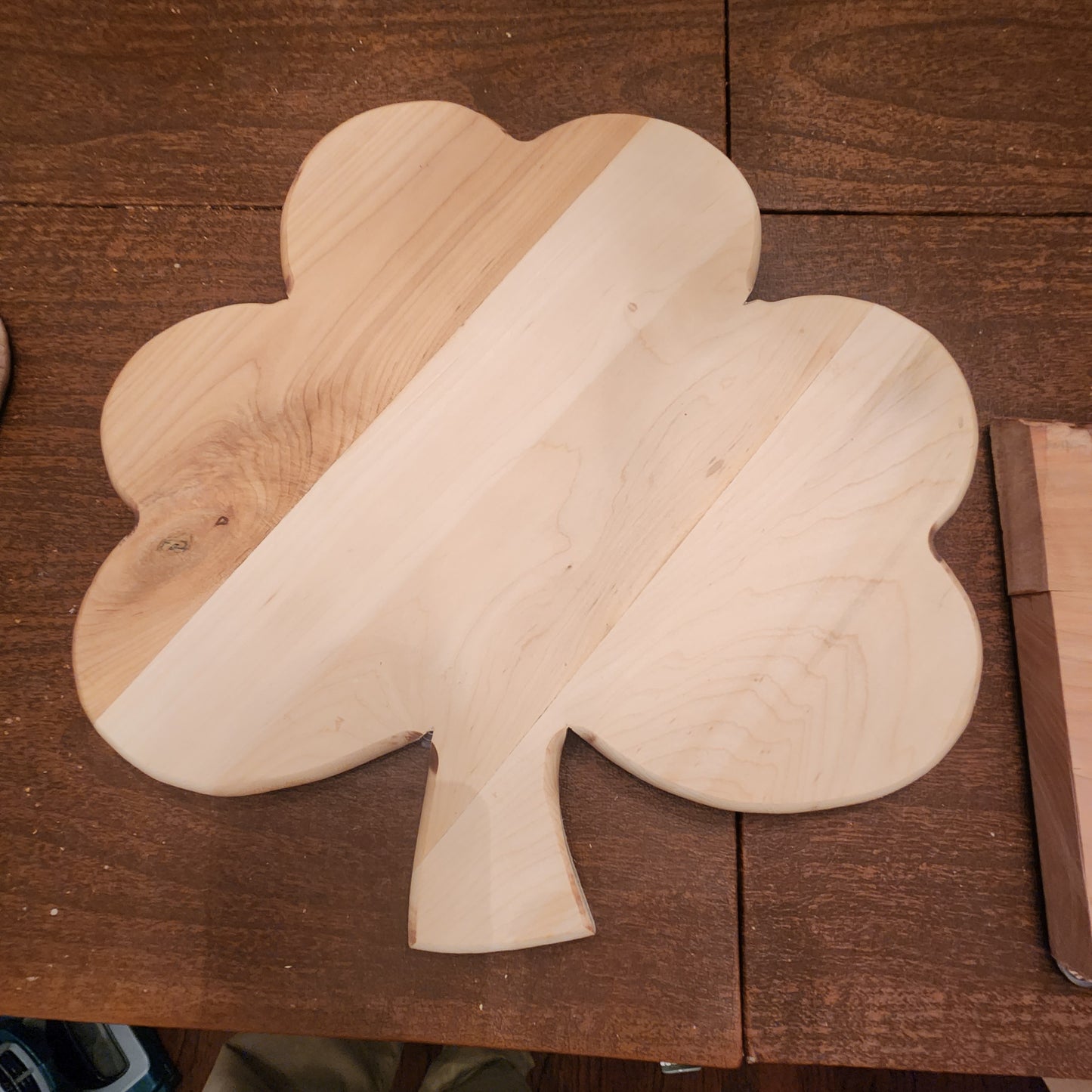 Shamrock shaped serving tray